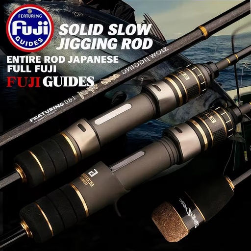 High Quality Carbon Slow Jigging Spinning/Casting Fishing Rod Sea Fishing Bass Marlin Trout Fuji Guides 1.8m/1.98m/2.1m