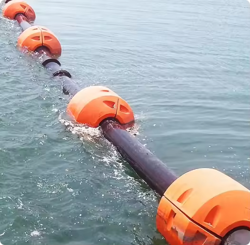 Plastic Pipe Floats for Dredging Pipeline Marine Floating High Buoyancy Corrosion Resistant Durable
