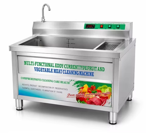 Commercial Air Bubble Vegetable Washing Machine Stainless Steel Fruit Washer for Restaurant Hotel Canteen Kitchen