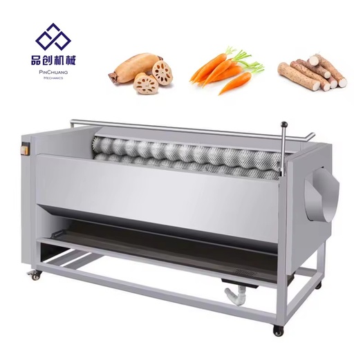 Automatic Fruit Washer Orange mango Brush Washing Machine Cassava Potato Brush Peeling Washing Machine