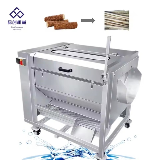 Food Grade Cassava Peeling & Cleaning Machine for Vegetables and Taro Roots with Electric Motor and SUS304 Material
