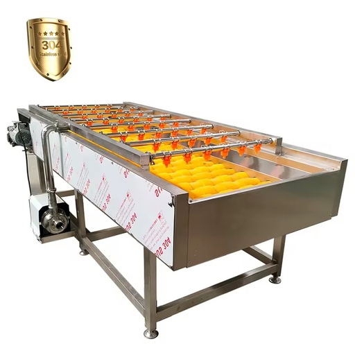 VBJX Stainless Steel Vegetable and Fruit Water Spray High Pressure Cleaner Washer Brush Spray Cleaning Machine