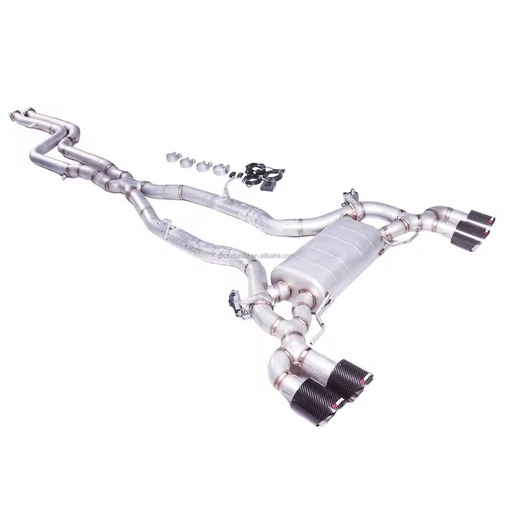 GFC 2020 BMW X4M X3M F97 F95 F98 S58 3.0t Exhaust System Valvetronic Catback Exhaust Pipe with Carbon Fiber Exhaust Tip