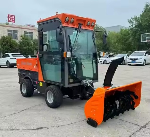 925 Full Gear Drive Ride on Snow Sweeper 4WD Multi-Functional Snow Removal Truck