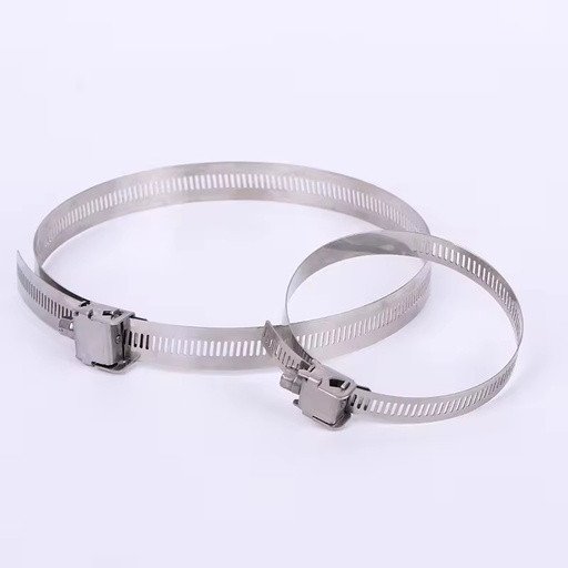 Factory Direct Sales of High-quality 304 Stainless Steel Wide Thickened American Type Quick Release Hose Clamps, Inch Adjustable