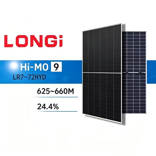 LonGi Solar Panels HI-MO9 625~660WLR7-72HYD Cost Effective Commercial Photovoltaic Module Using PERC