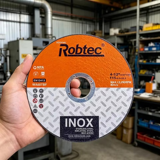 Resin Cut Off Disc Accurate Size 115x1.6x22.23mm 4.5"x1/16"x7/8" Cutting Wheel for Carbon Steel Ferrous Metal Cutting