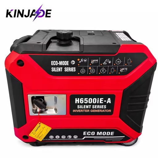 6500 Silent 4-Stroke 223cc Variable Frequency Generator Portable Gasoline Electric Start 7h Runtime Outdoor Camping Home