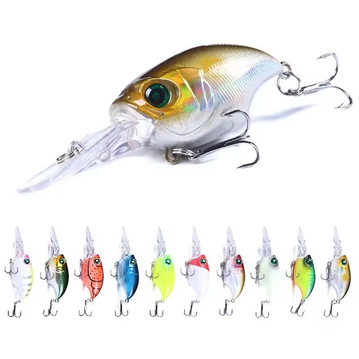 Wholesale CB057 7.5cm 11g Artificial ABS Hard Plastic Crankbaits Fishing Lures
