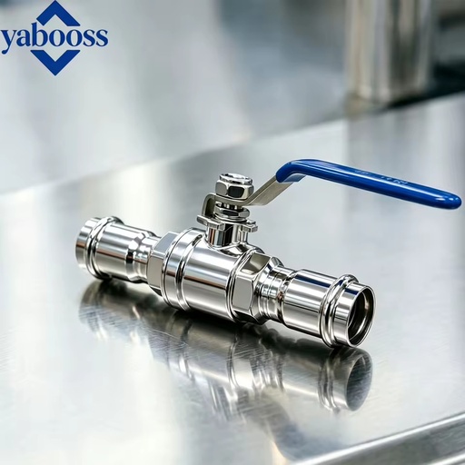 304 316L Stainless Steel Low Pressure Corrosion Resistant Press Ball Valves Fittings for Water Supply 3-Year Warranty