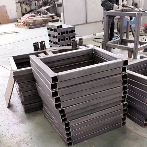 Custom Q235 Carbon Steel Frame Fabrication Welding Heavy Metal Sheet Metal Parts