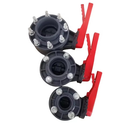 Best Price Factory Direct Source DIN Upvc All Sizes butterfly Valve with Flange