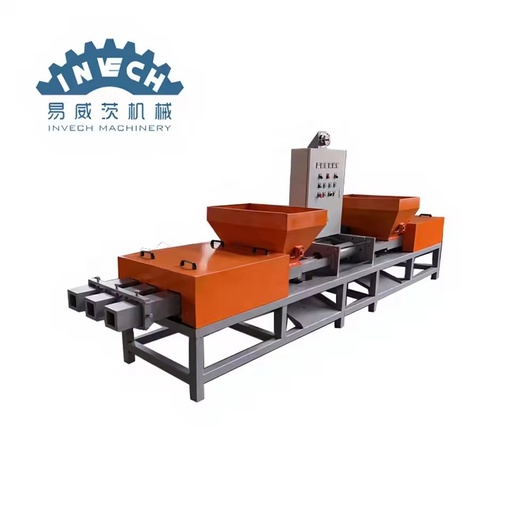 Automatic Six Head Sawdust Compressed Block Making Machine Wood Crusher & Wood Chip Machines 4-6 CBM Capacity Hot Press