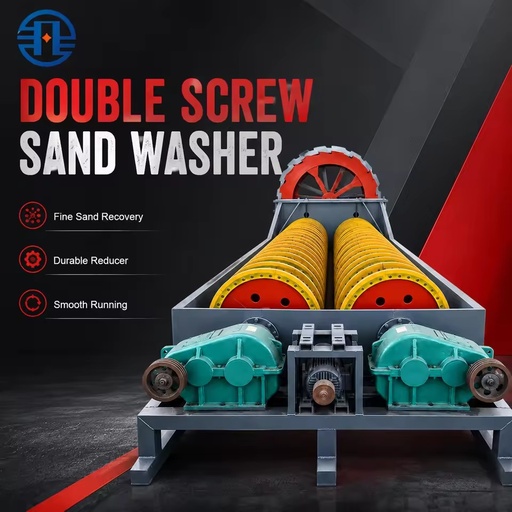 OEM Easy Installation Double Screw Mining Aggregate Purification Machinery Industrial Production Spiral Sand Washer