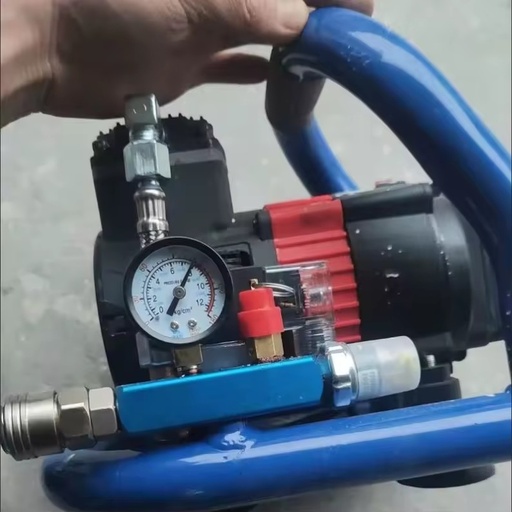 20V Cordless Oil-Free Air Compressor Motor Portable Lithium Battery Powered Air Pump Woodworking Air Nail Gun Silent Operation