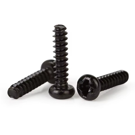 Stainless Steel Iron Zinc Metric Black Round Head Standard Thread Tapping Screws M3 Anti-theft Security Class 4.8 & 6.8
