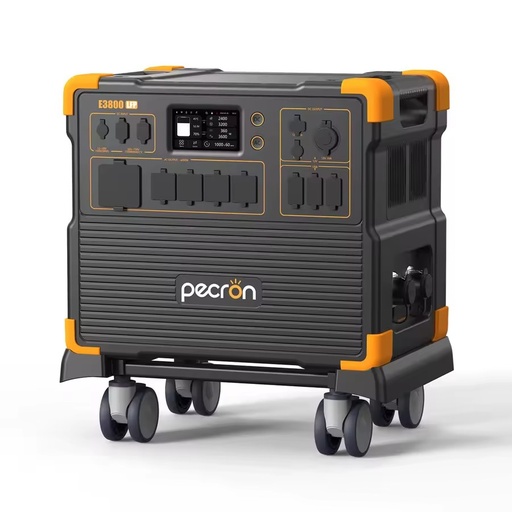 PECRON E3800LFP Portable Power Station 4200W 3840Wh LiFePO4 with MPPT Controller Jump Starter & Solar Panel Support