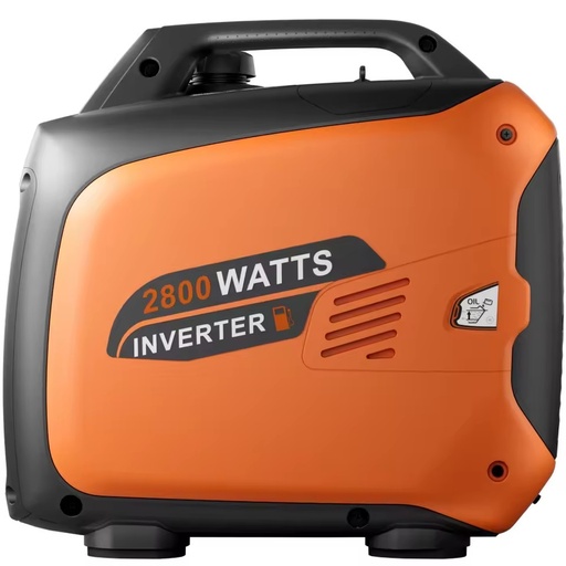 2KW 4-Stroke Air-Cooled Recoil Start Portable Inverter Generator Single Phase Gasoline Powered 18kg Lightweight 80cc Engine