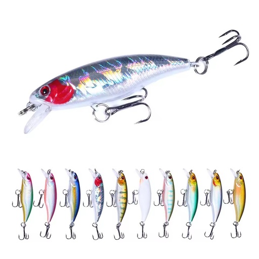 Wholesale MI150 6cm 4.3g Artificial ABS Hard Plastic Bait Minnow Fishing Lures