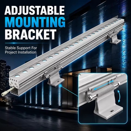 DMX512 Control Aluminum Alloy IP66 36W LED Outdoor Wall Mounted Building Light RGB Washer Light