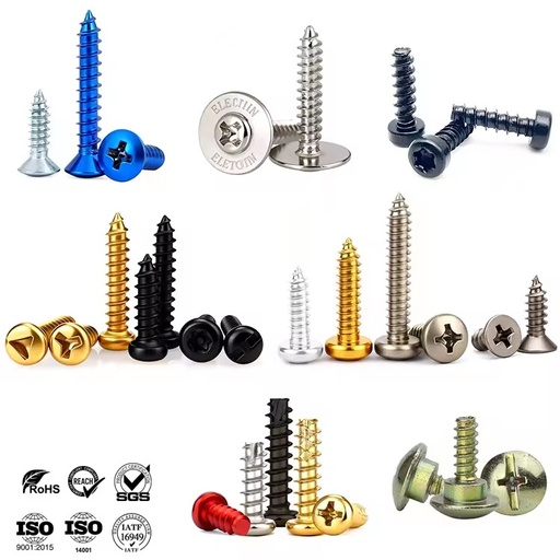Metal Self-tapping Thread Screw Manufacturer Custom M1.4 M2 M3 M4 M5 M6 Self Tapping Fasteners Screws for Plastic