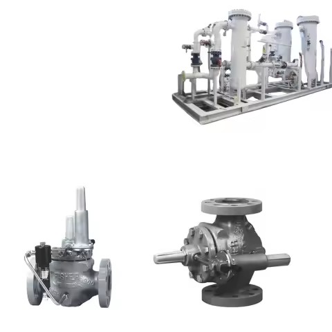 Industrial Gas Plants Customized Emerson Fisher EZR Pilot-Operated Pressure Reducing Regulator Pressure Relief Valve Supplier