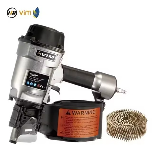 CN70M Customizable Pneumatic Coil Nail Gun OEM Support 16 Degree Angle 3.5kg Lightweight 45-70mm Fastener Range 225-300 Nails 1