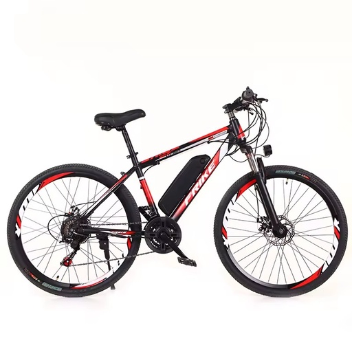 Frike Factory 26-Inch 36V Electric Hybrid Bike High Carbon Steel Frame Long Range High Speed Durable Brushless Motor Mountain