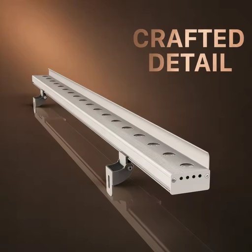 Outdoor Programmable DMX512 RGBW LED Aluminum Linear Lamp for Building Exterior Wall Decoration IP67 DC24V Wall Washer Light