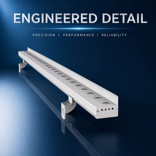 DMX RGBW LED Wall Washer IP65 Aluminum Smart Outdoor Lightshow Linear Wall Light for Building Exterior Illumination