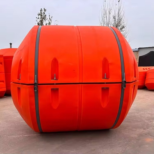 ISO Certified High Buoyancy Marine Dredging UV-Resistant HDPE Pipeline Floater Buoy Pontoon for Sand Slurry Hose Offshore Oil