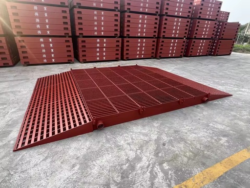 Construction Wheel Washer with Ramps & Handrails