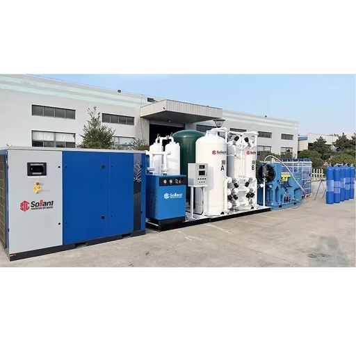Industrial Reciprocating Oxygen Compressor Air Water Cooling O2 Gas Compressor for PSA Oxygen Generator Plant Cylinder Refilling
