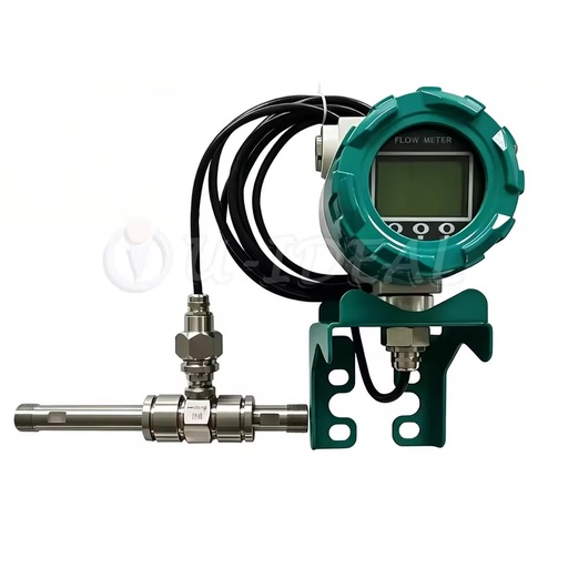 Split Type Thermal Gas Mass Flow Meter, Small Thread Pipeline Gas Flowmeter for Compressed Air Nitrogen Oxygen
