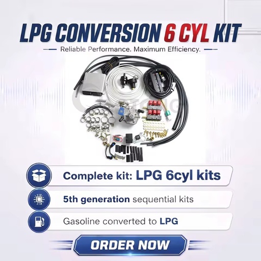 The LPG 6cyl Conversion Kit Is a Dual-fuel Sequential System for Multi-point Fuel Injection Gasoline to LPG Conversion