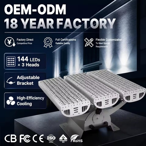 Skyscraper Facade Lighting Anti Glare Shield IP65 AC85-265V 432W Narrow Beam Single Color Wall Washer Light BYZ432-VI