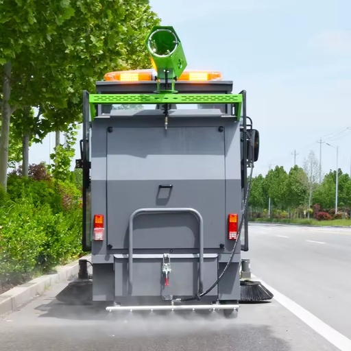 Powerful High Efficiency Battery-Powered Self-Propelled Ride-On Road Sweeper Mist Cannon for Dust Suppression Mining Bulk