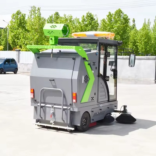 New Heavy Duty Electric Ride-On Sweeper Scrubber Machine 2000mm Cleaning Width 1200m2/h Efficiency for Factory Floor Cleaning