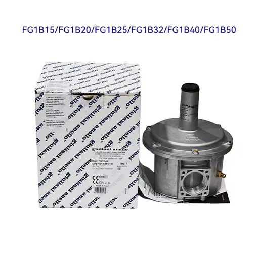 Natural Gas Pressure Regulator FG1B20 FG1B25 FG1B32 FG1B40 1bar DN15-DN50 for Industrial Burner Heating System