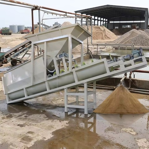 Factory Price Combined Sand Screening and Washing Machine with Screw Sand Washer and Drum Trommel Screen for River Sand