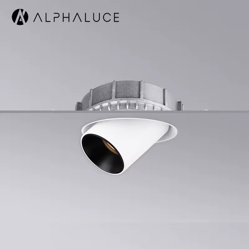 For 10W Modern Living Room Ceiling Anti-Glare Adjustable Wall Washer Trimless Recessed Downlight Spot Light