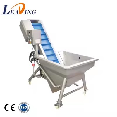 Supply Commercial Potato Pre-soaking Elevator Type Bubble Washing Machine Potato Carrot Washing Machine