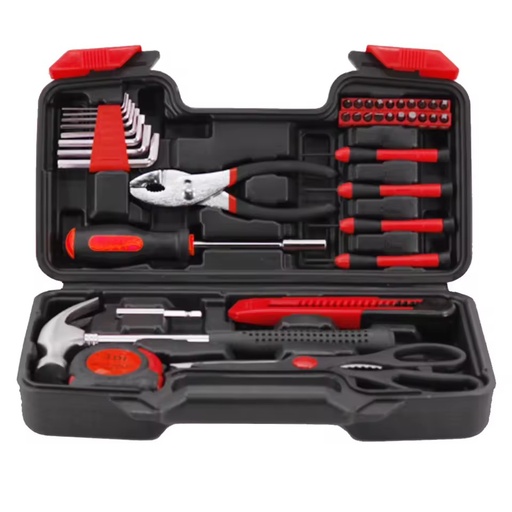 Customized Manufacturer Spot Direct Supply 39-Piece Household Hand Hardware Tool Set Home Use Tool Box Set