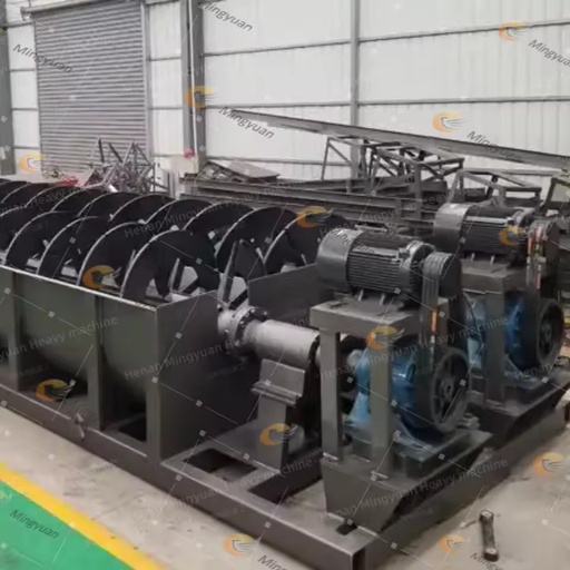High Capacity Durable Aggregate Sand Washing Equipment Ore Spiral Classifier with Gear 20t/h ISO CE Certified