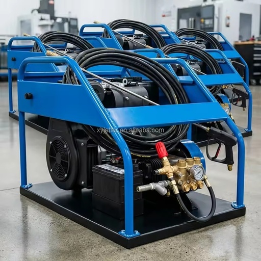 New 350bar 5000psi High Pressure Diesel Powered Water Jet Cleaner Heavy Duty Surface Cleaning Washer 24HP Triplex Pump