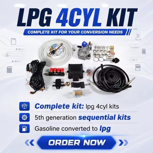 ACT LPG Car 5th Generation 4CYL Conversion Kits Gas Full Equipment for Gasoline to lpg Conversion Kit
