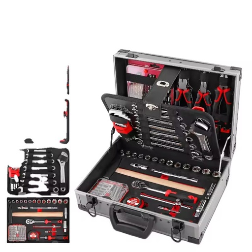 ELEHAND Cordless Drill Hardware Kit OEM 3-Year Warranty Lithium Battery Auto Repair Household Tool Set Hand Wrench Set Box