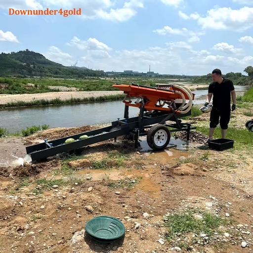 Low Investment Gold Shaker Deck 5 Tons/Hour Portable Gold Washing Plant with PU Liner for Placer Gold