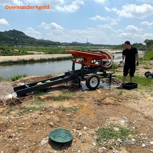 Low Failure Rate Mini Portable Gold Vibrating Deck Wash Plant with Multi-Stage Screening for Small Miners