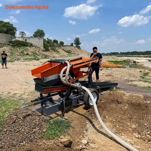 Extreme Conditions Engineered Gold Shaker Deck 5 Tons/Hour Portable Gold Wash Plant with Hands Free Operation for Alluvial Gold